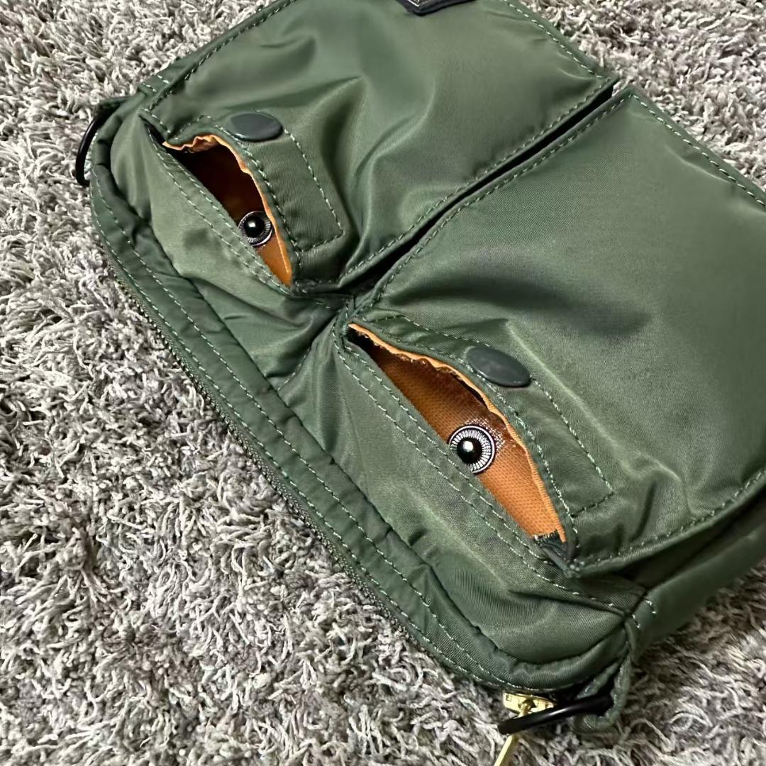 PORTER / TANKER SLING BAG セージグリーン
