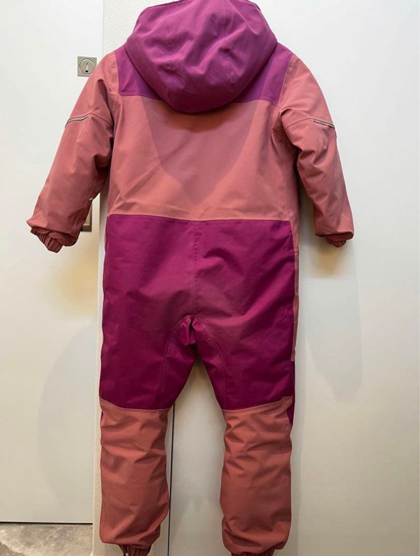 Patagonia 子ども用スキーウェア 4T ピンク