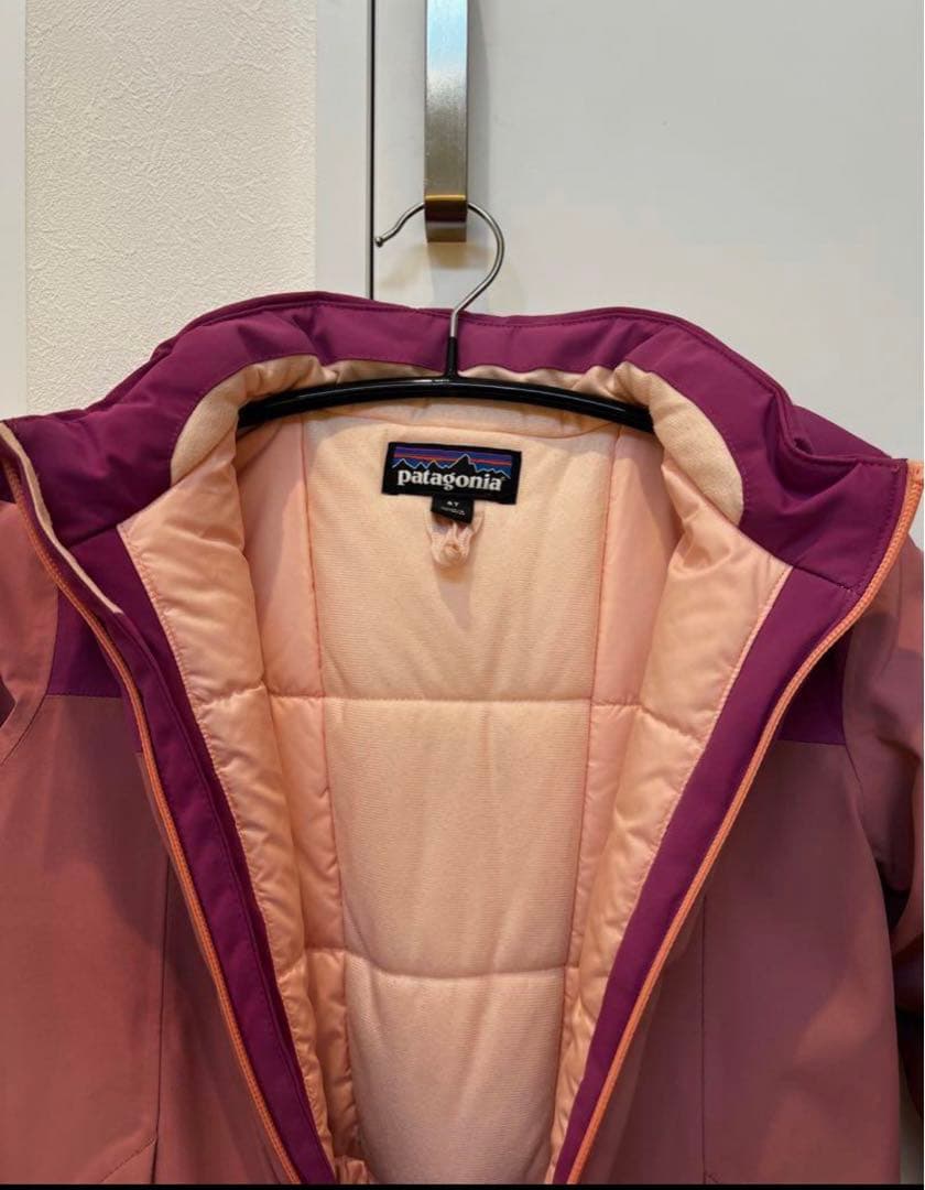 Patagonia 子ども用スキーウェア 4T ピンク