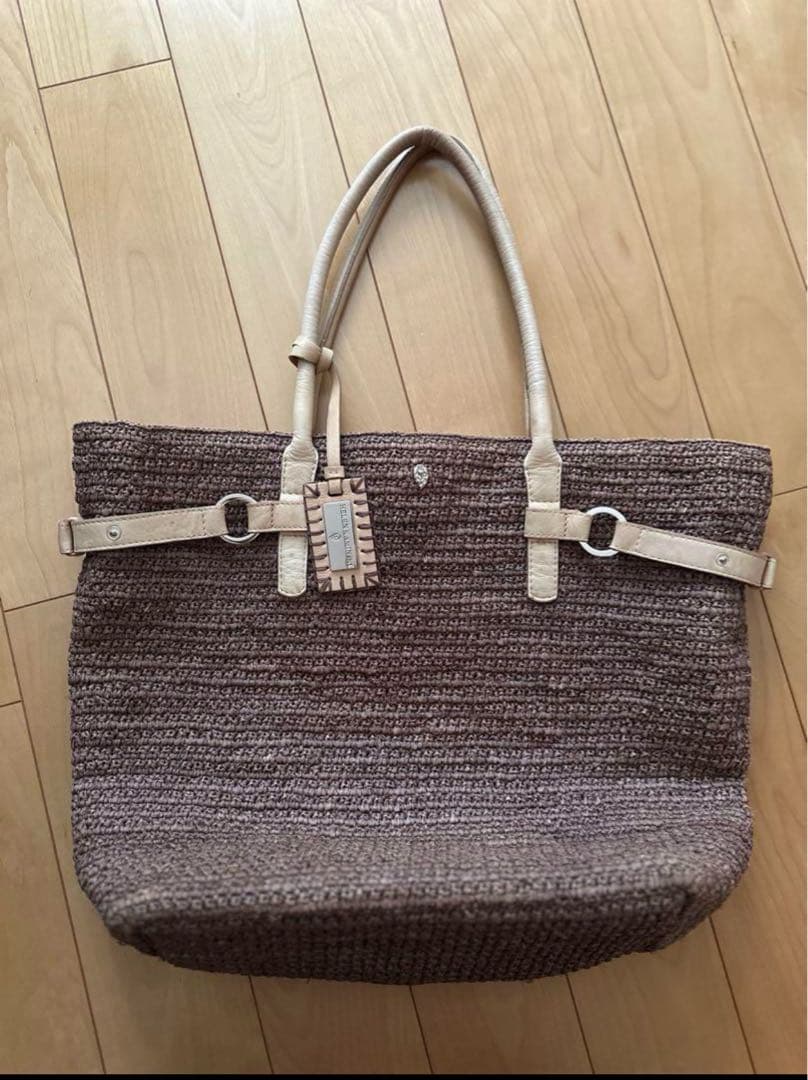 HELEN KAMINSKI ブラウン トートバッグ　かごバッグ
