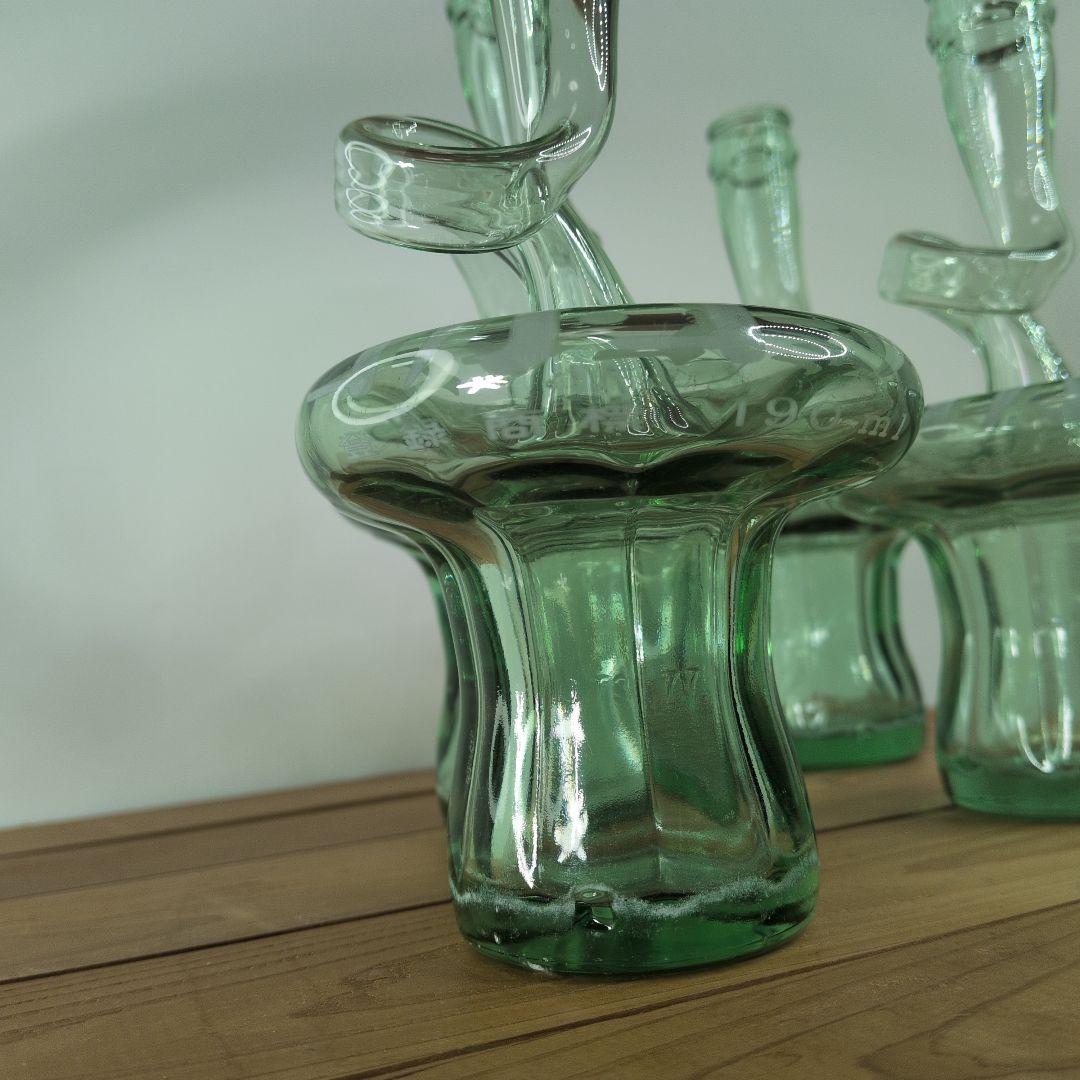 ondo【 ヴィンテージ 】 コカコーラ／変形ボトル型ガラス瓶／4本セット