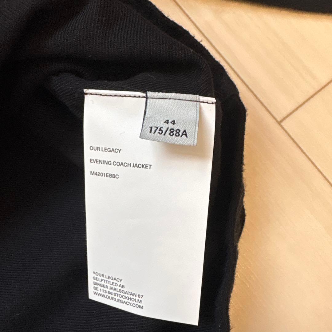 ジャケット・アウター OUR LEGACY EVENING COACH JACKET 44