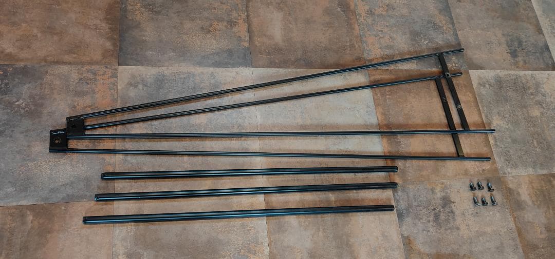 アイアン ハンガーラック 下段２本 店舗什器 分解 スチール 展示 棚 仕入れ