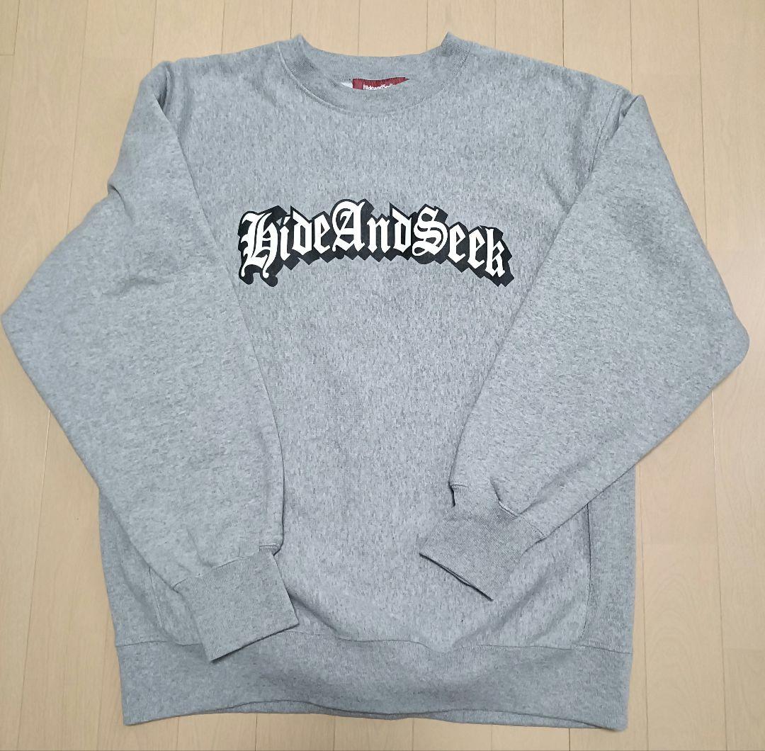 Hide And Seek グレー トレーナー スウェット Lサイズ