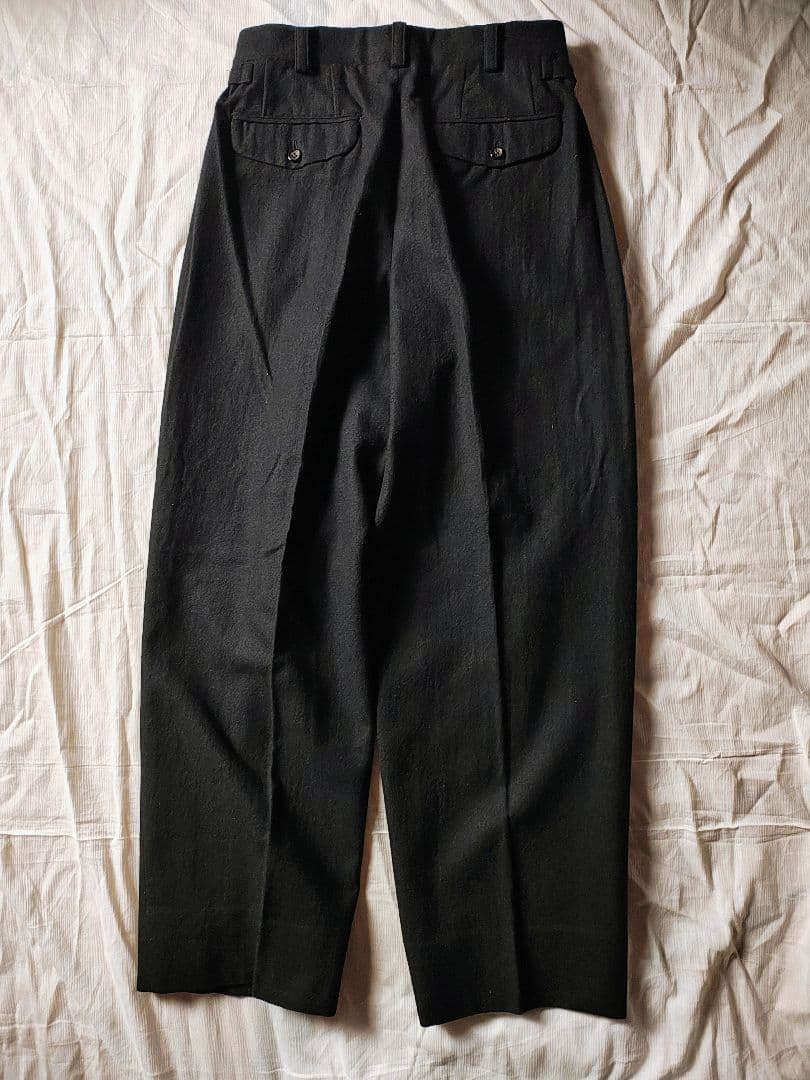 80s コムデギャルソンオム　2タックワイドスラックス　シンチバック　本人期