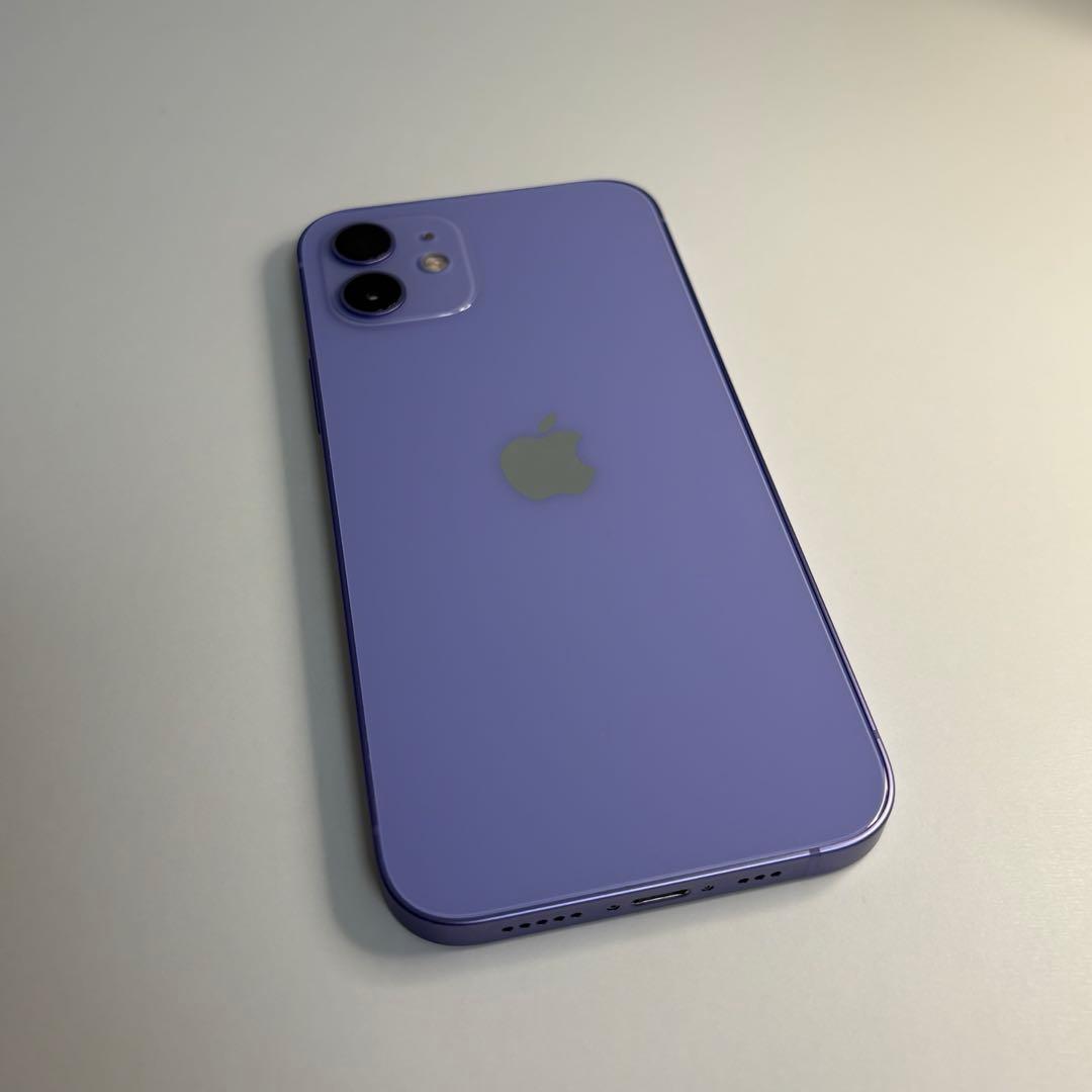 【美品】iPhone12 64GB パープル SIMフリー