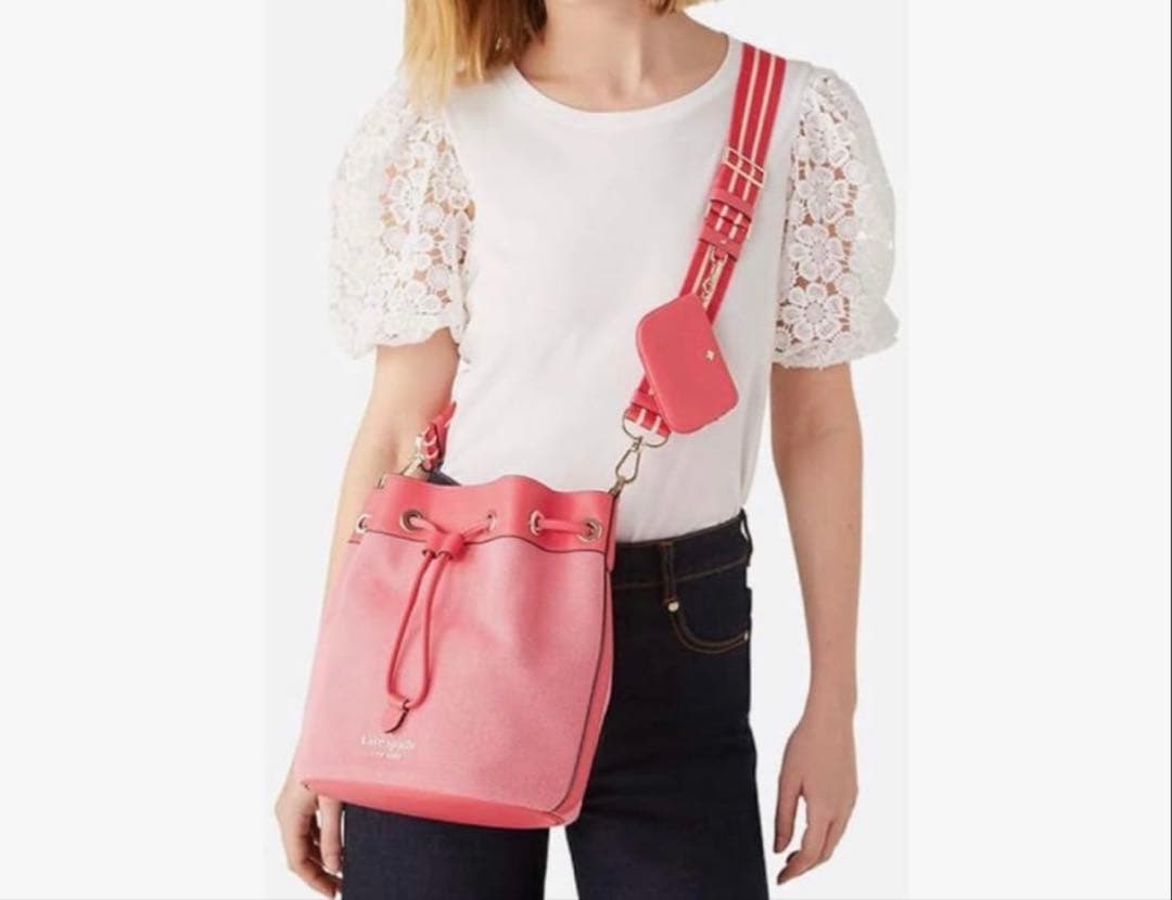 kate spade ロージーキャンバスバケットバッグ ピンク　瑠衣様専
