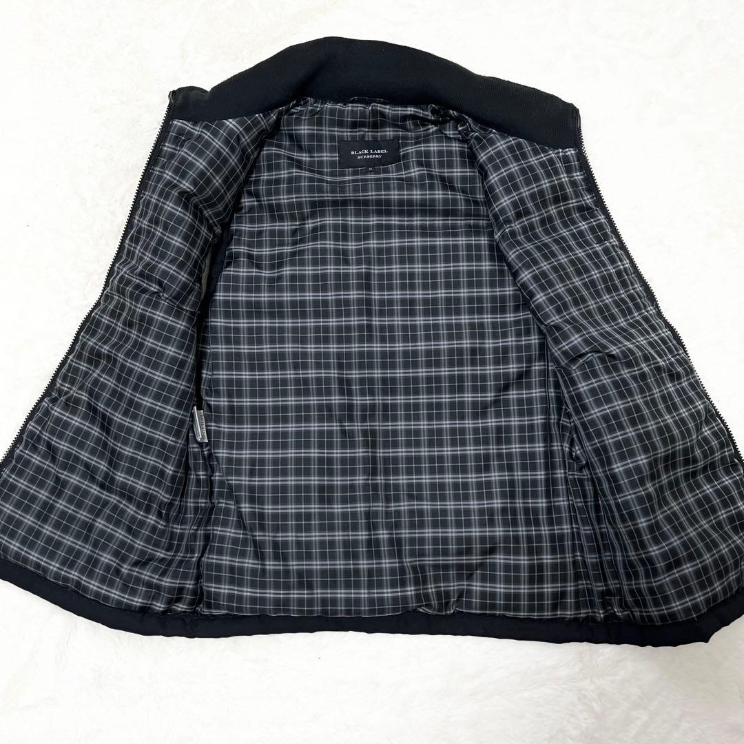 【入手困難】バーバリー ブラックレーベル✨️ホワイトグースダウン　ダウンベスト　黒
