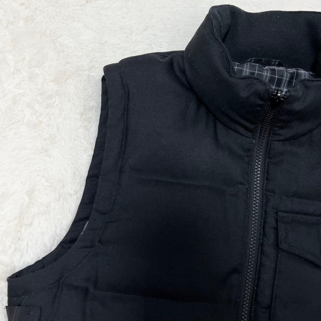 【入手困難】バーバリー ブラックレーベル✨️ホワイトグースダウン　ダウンベスト　黒