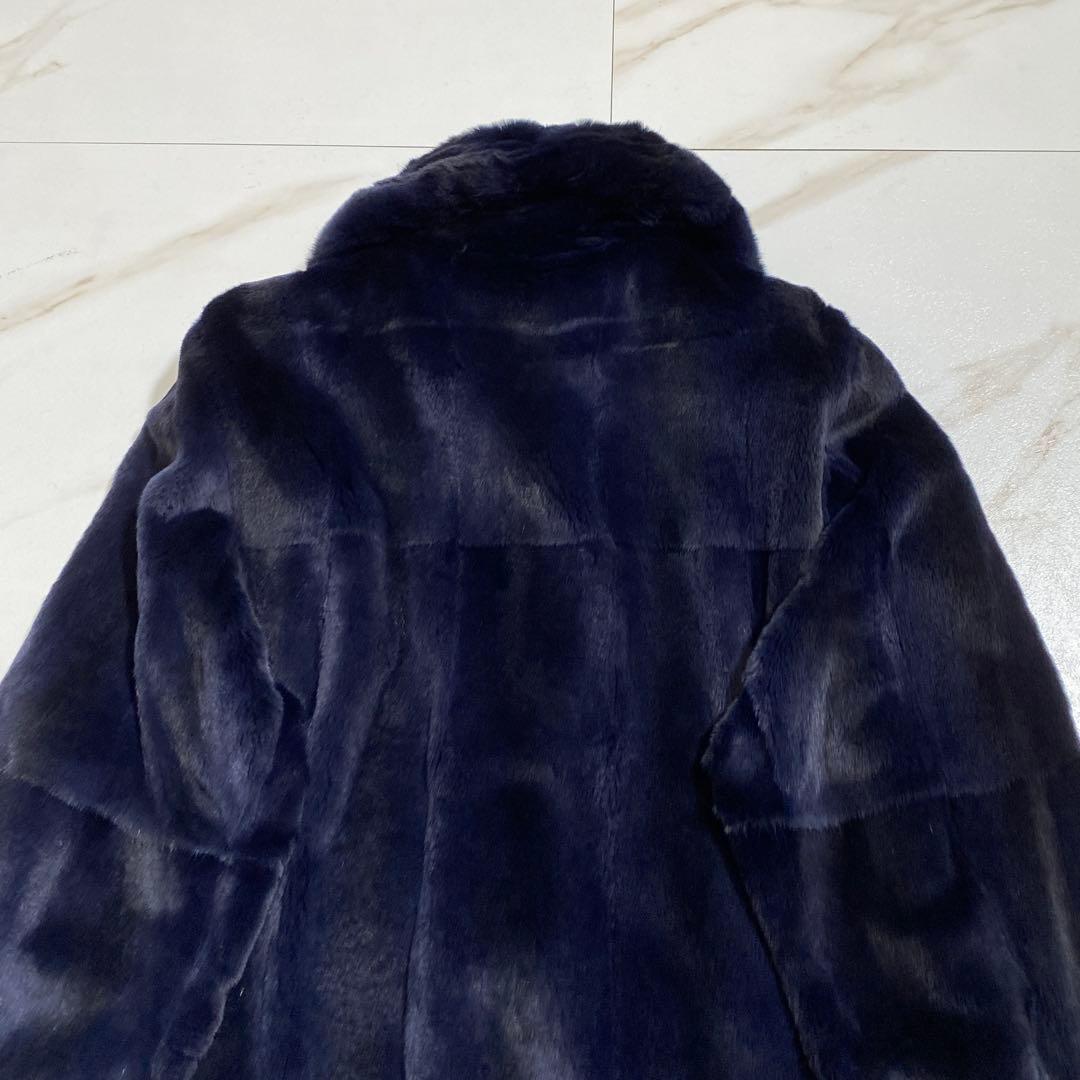 希少♡KBfur 羊革 染色ウィーゼルファー リアルムートンコート 高級毛皮