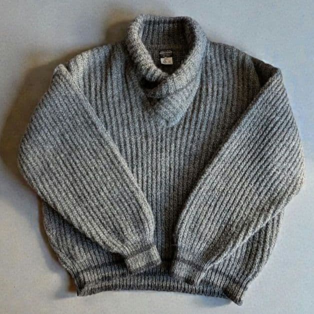 70s アイルランド製 ブルックスブラザーズ ニット セーター XL 黒タグ