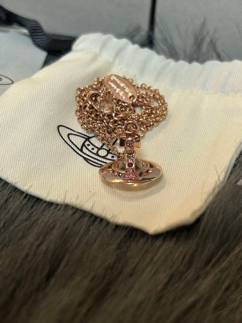 【Vivienne Westwood】ネックレス/ピンクゴールド