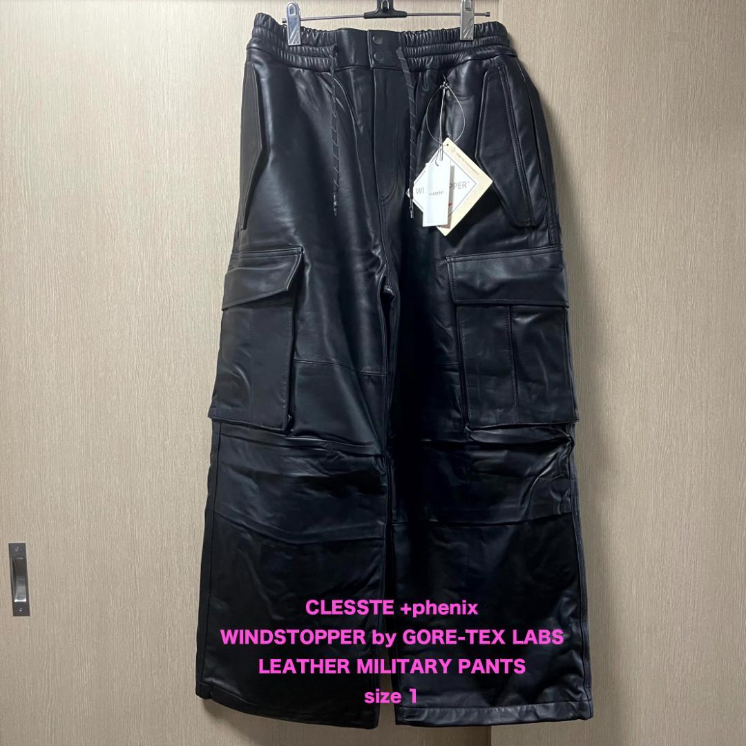 パンツ CLESSTE +phenix LEATHER MILITARY PANTS