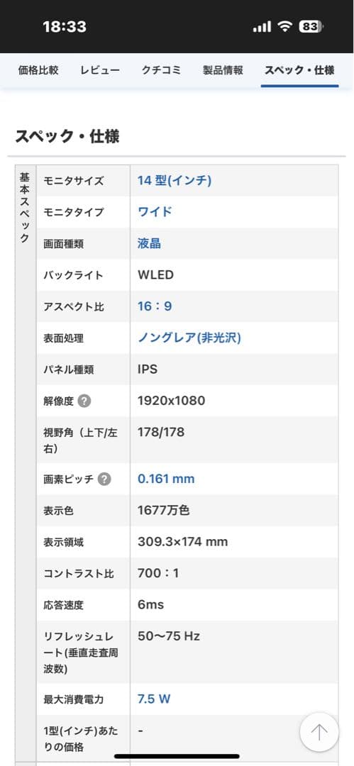 yamadaLenovo ThinkVision M14 モバイルモニター
