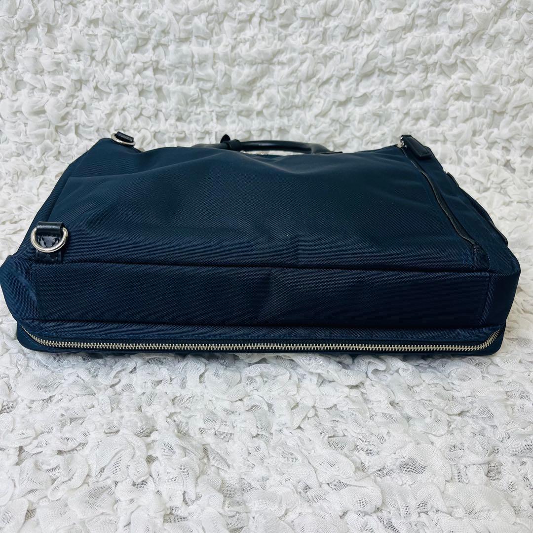 ユナイテッドアローズ グリーンレーベル レザービジネスバッグ黒リュック紺3way