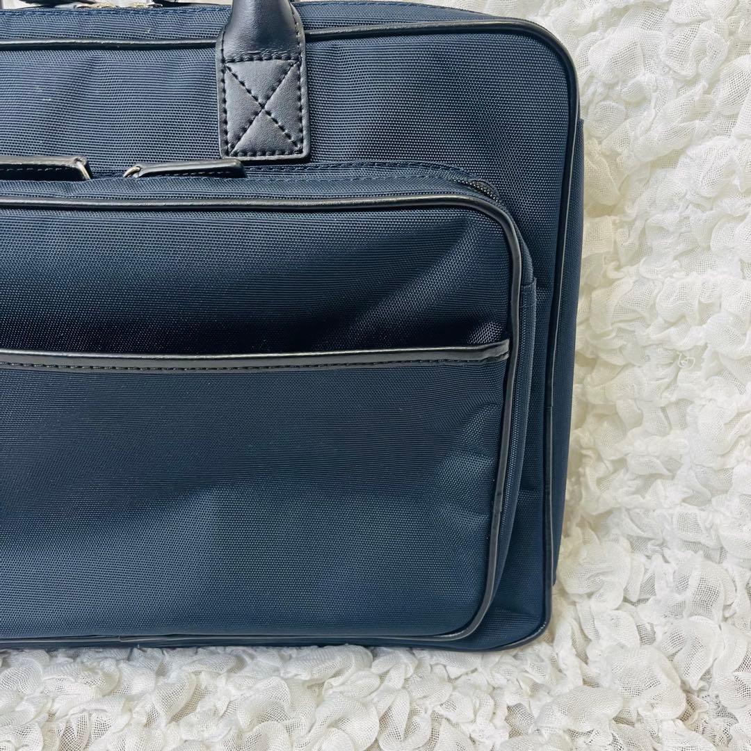 ユナイテッドアローズ グリーンレーベル レザービジネスバッグ黒リュック紺3way