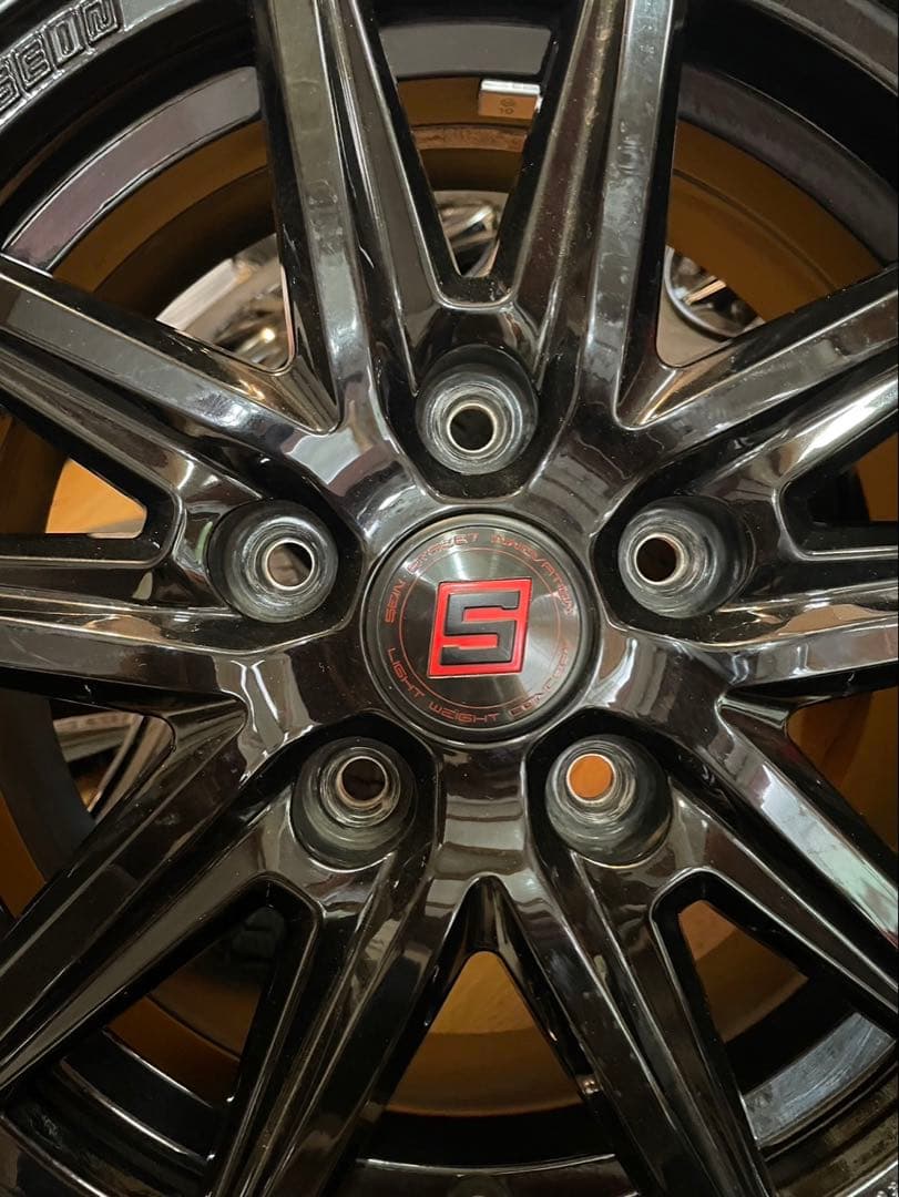 スタッドレスタイヤ、アルミホイール4本 15インチ