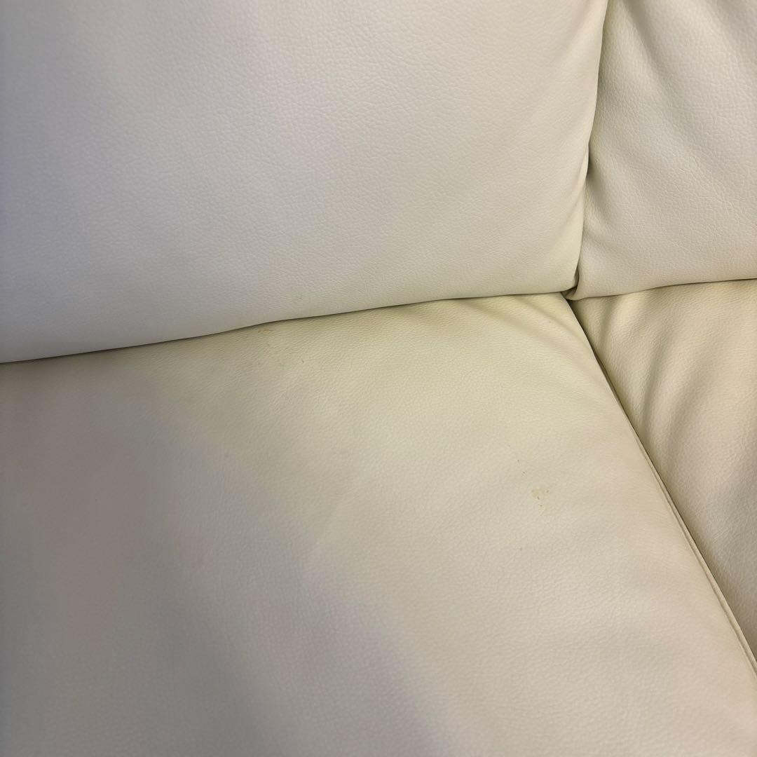 ニトリ　Nシールド　2人用ソファ　アイボリー　合皮