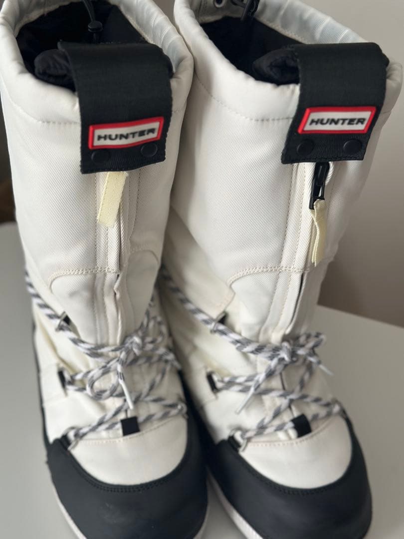 レア　ハンター　スノーロングブーツ ホワイト　24cm レディース