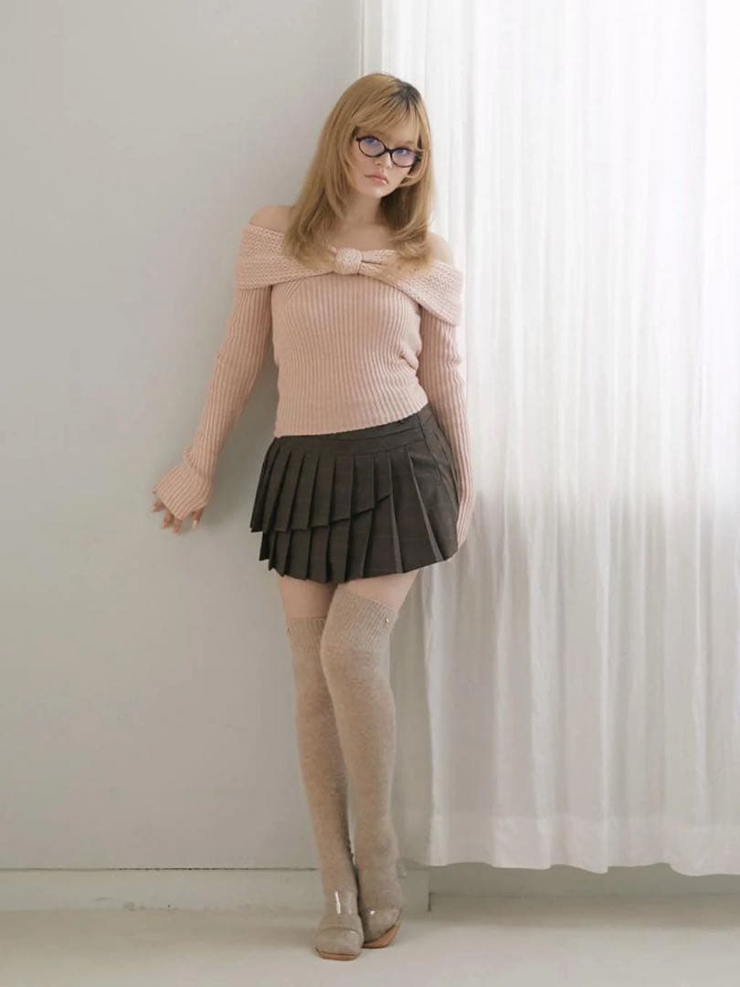 スカート Andmary Holly mini skirt brown