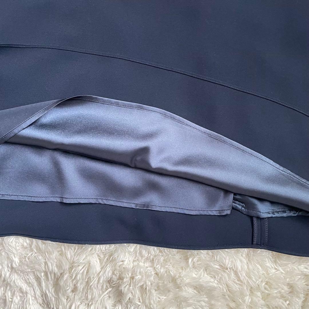 EMOTIONALL DRESSES ネイビー レース袖 パーティードレス　L