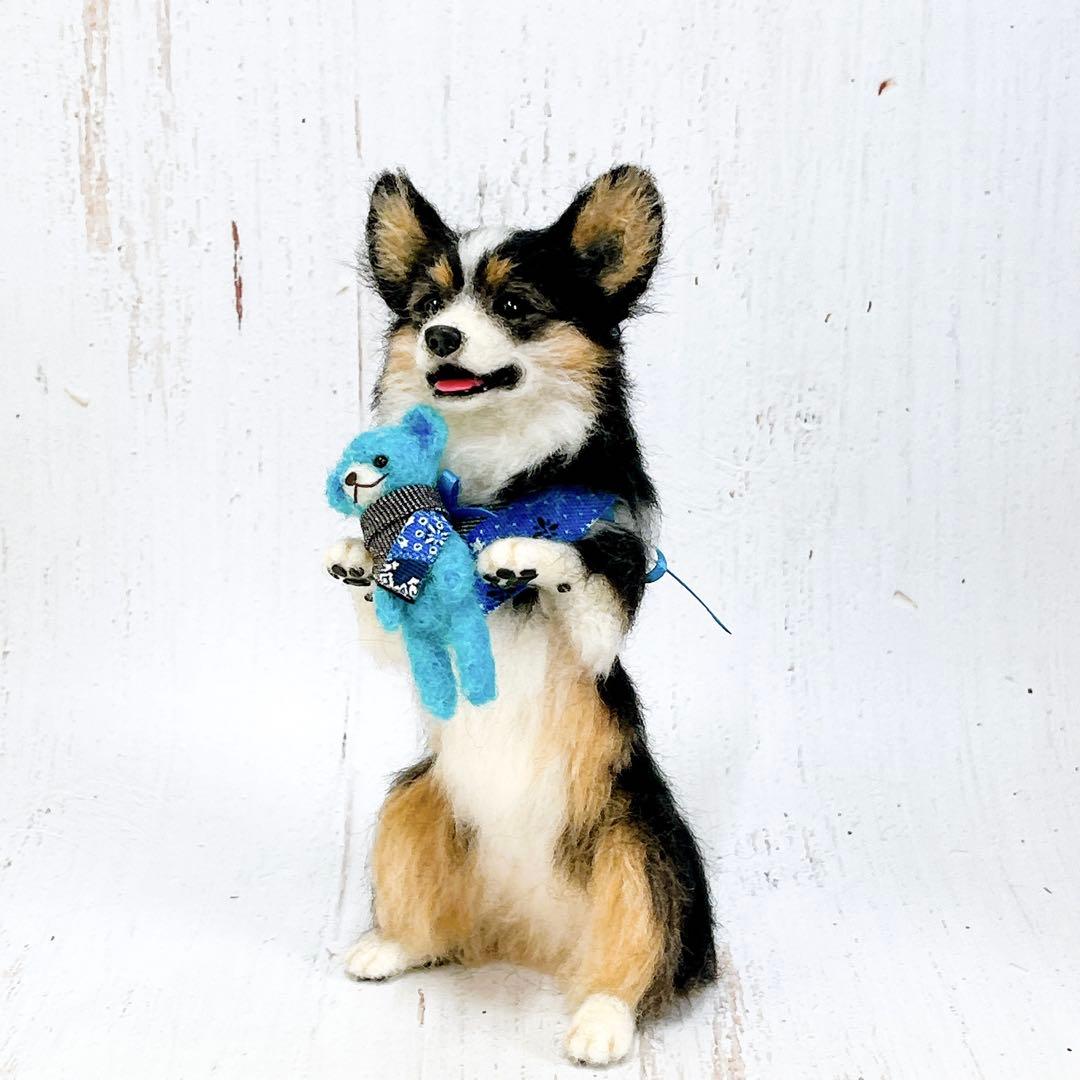 ペンちゃん☆プロフ読んでね(*´ω｀*) 羊毛フェルト 犬 コーギーちゃん