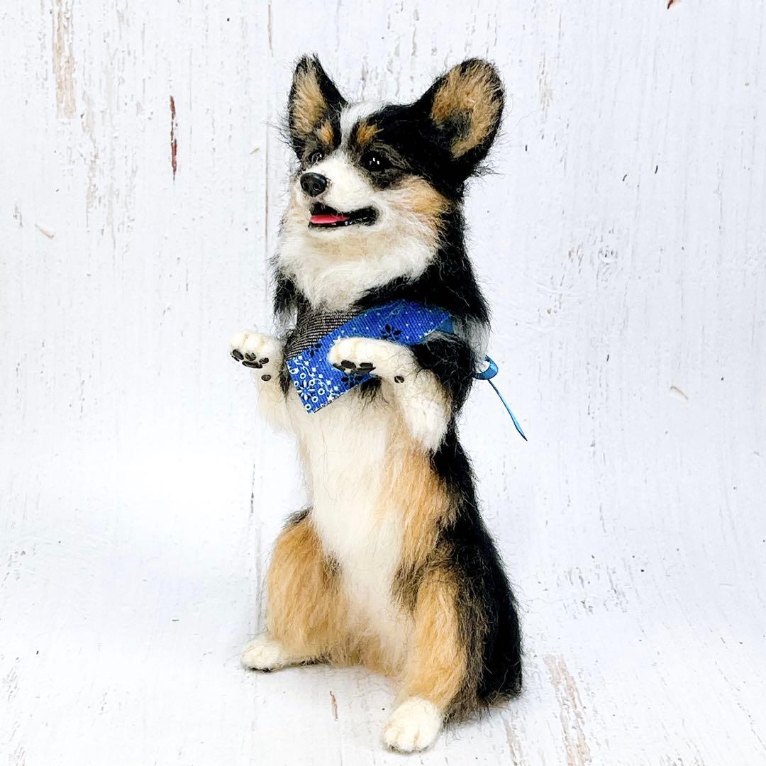 ペンちゃん☆プロフ読んでね(*´ω｀*) 羊毛フェルト 犬 コーギーちゃん