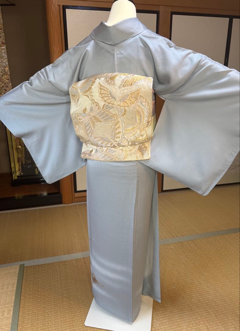正絹訪問着　袋帯　２点セット