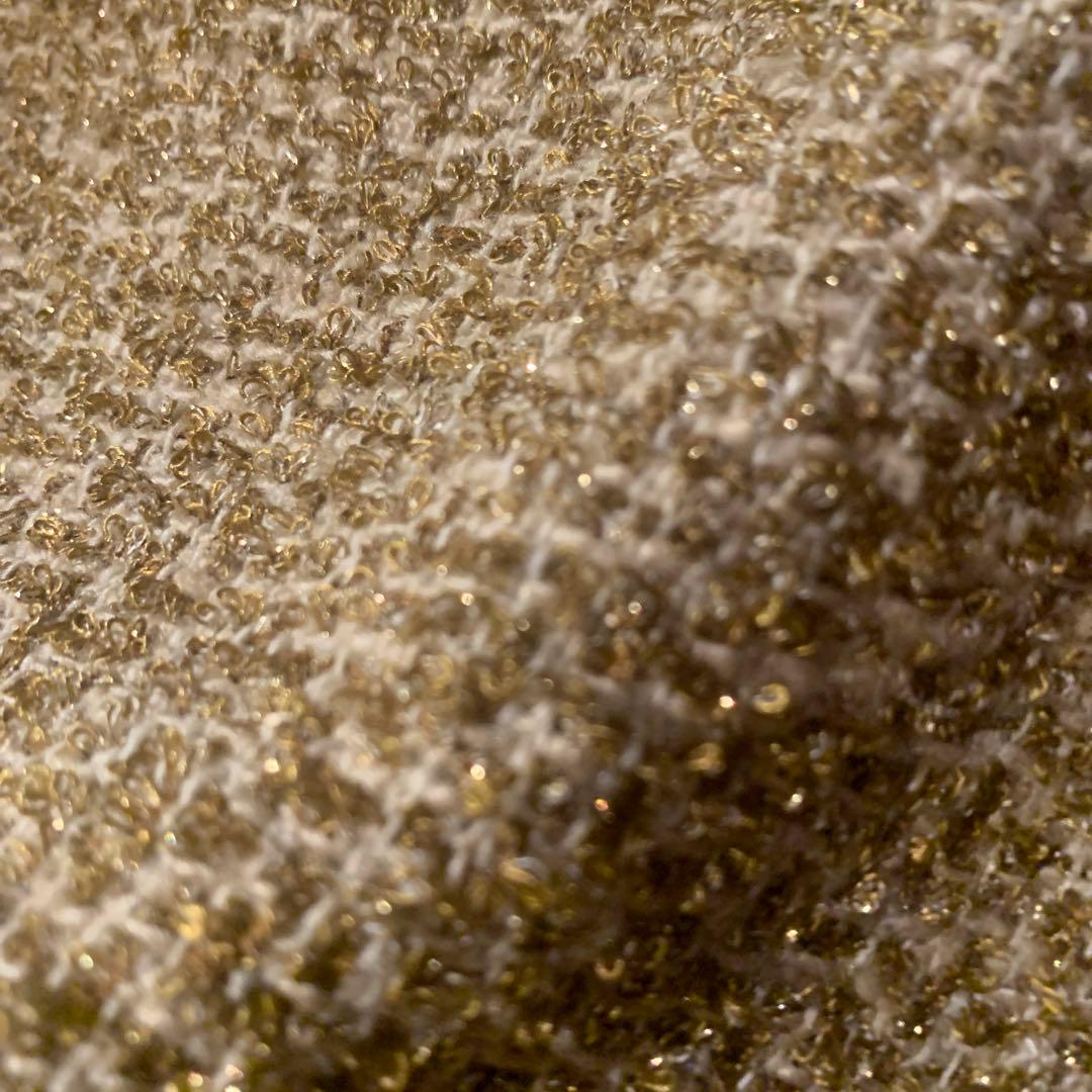 CHANEL 極上ツイード　ゴールド　ラメ　スカート