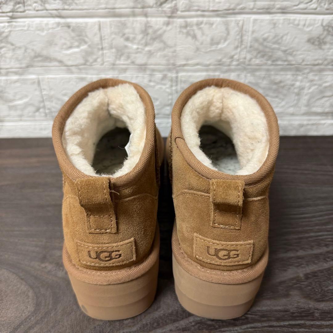 UGG クラシックウルトラミニ プラットフォーム 25cm チェスナット