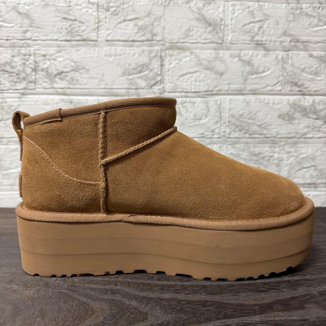 UGG クラシックウルトラミニ プラットフォーム 25cm チェスナット