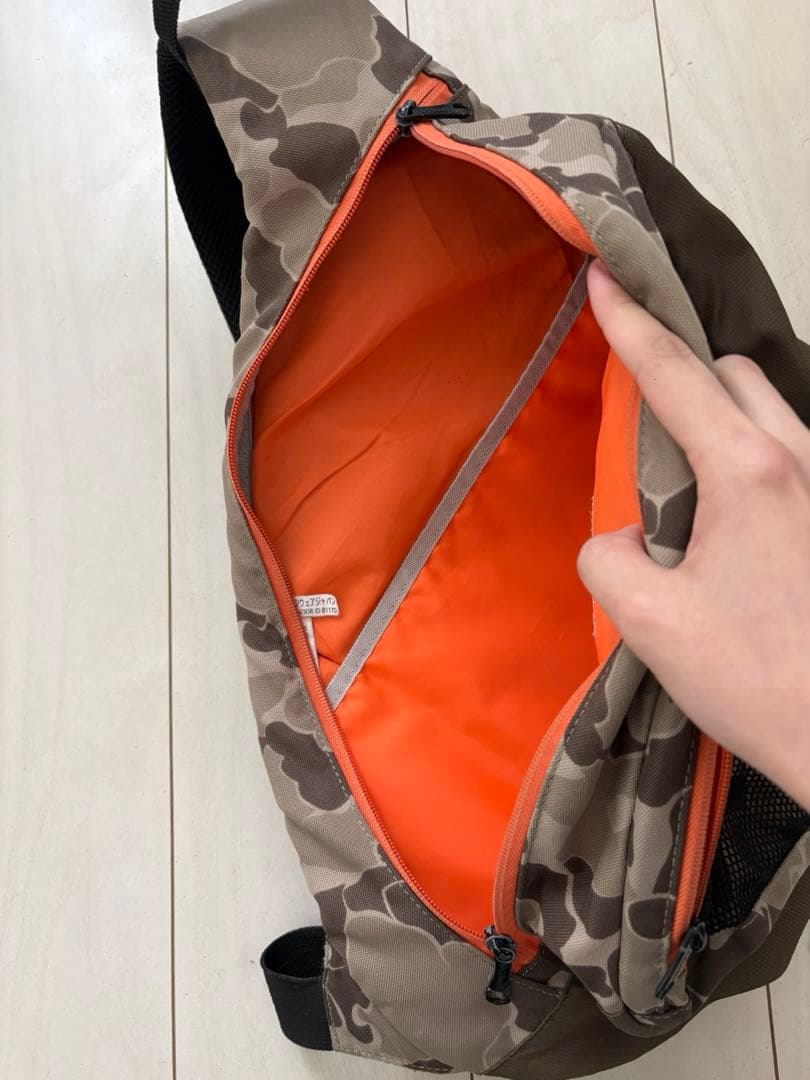 00s コロンビア カモ ワンショルダー スリング バッグ y2k