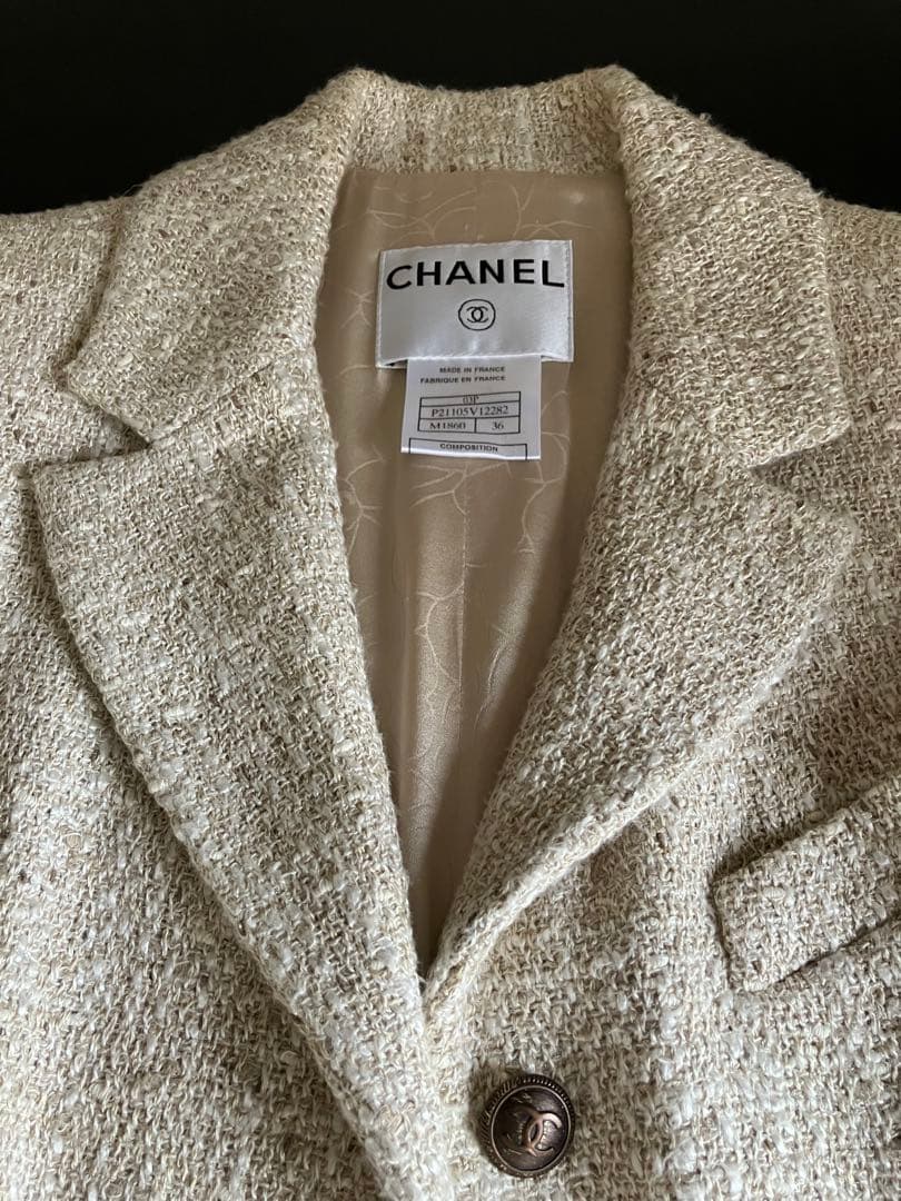 CHANEL ツイード　ジャケット 36 シャネル　ジャケット