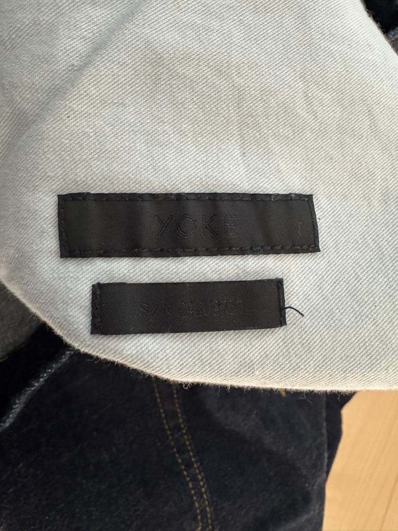 Yoke ヨーク Laser processed denim ブルー