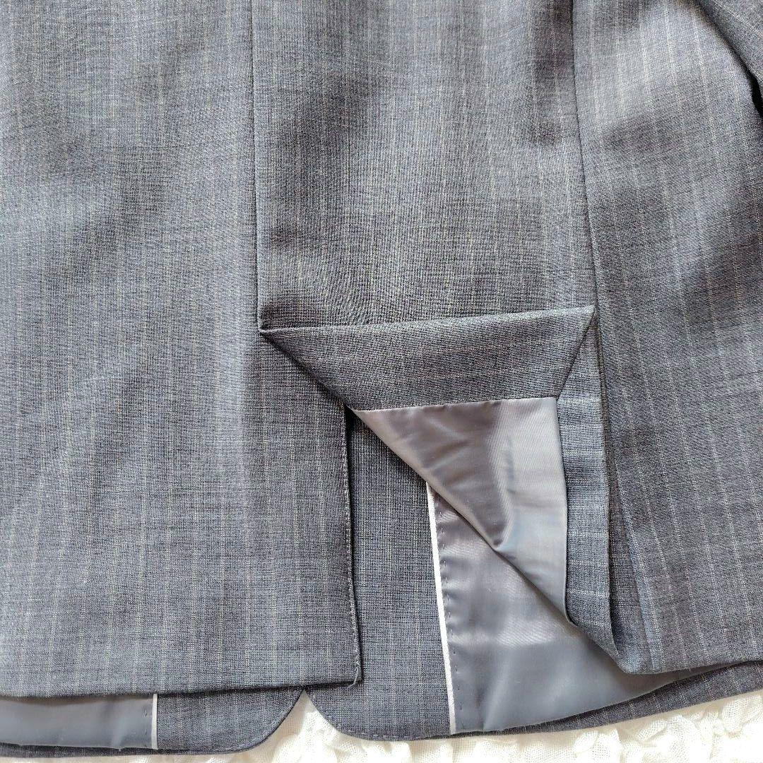 美品　23区　44　近年モデル　スーツセット　セットアップ　グレー　ストライプ