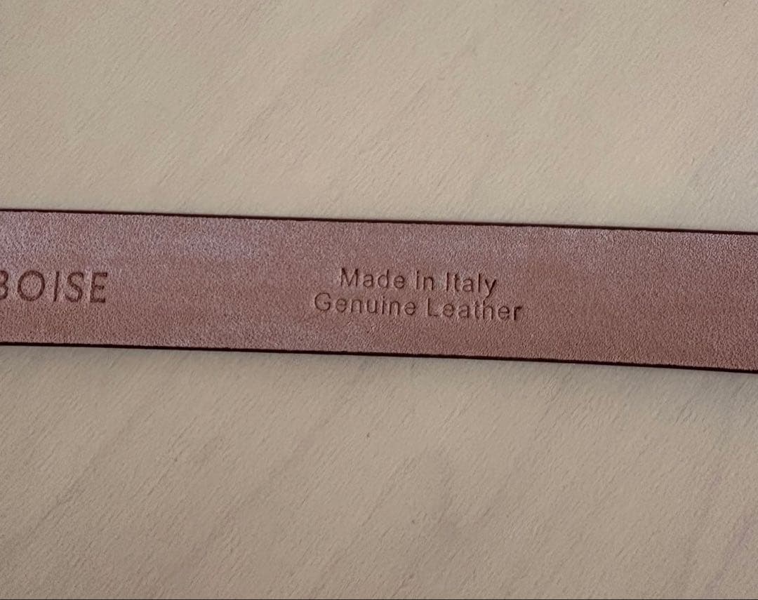 conte コンテ　えみり　バックルナローベルト　ブラウン