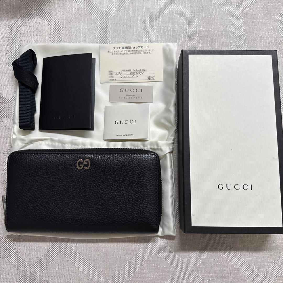 ✨美品✨グッチ ラウンドファスナー　ジッピーウォレット長財布