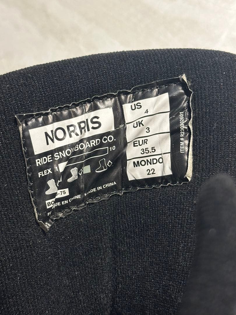 Ride Norris JR 9K 22cm キッズ スノボシューズ美品