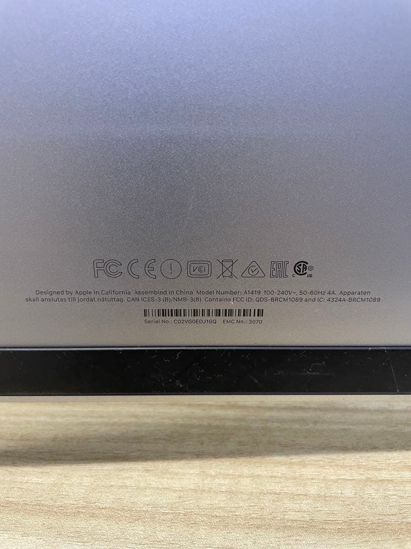 ジャンク Apple iMac A1419