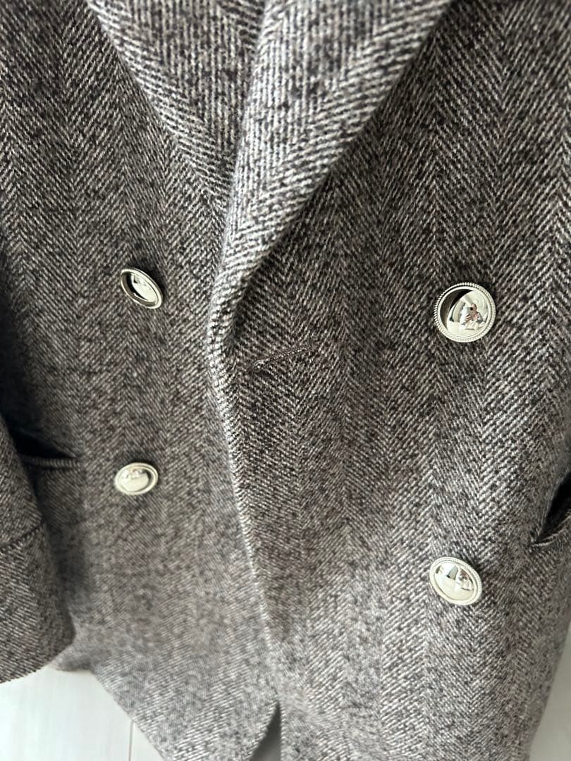 起毛ツイード素材PROPORTIONツイードジャケット