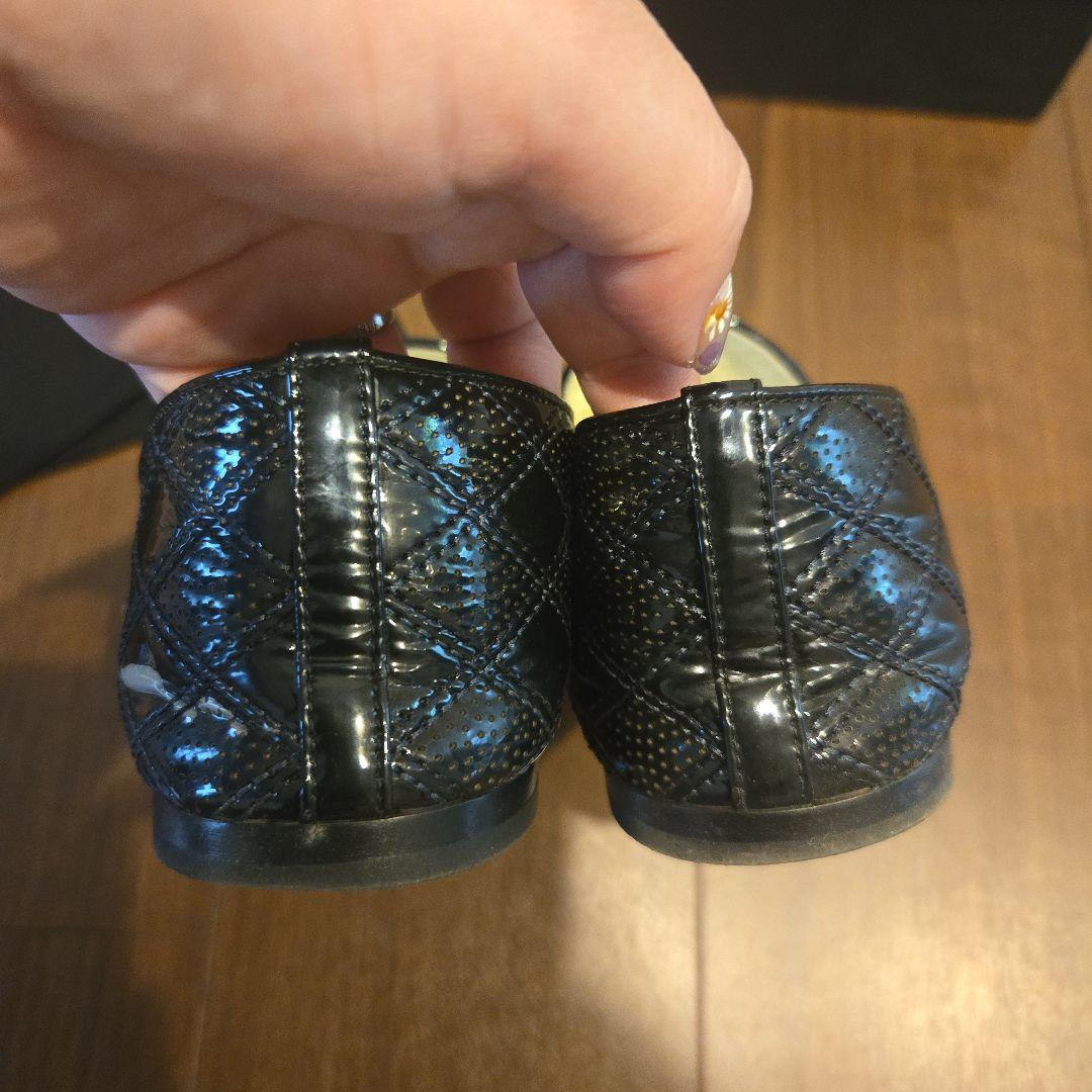 限定最終SALE♪シャネルエナメルキルティングオペラシューズ★美品