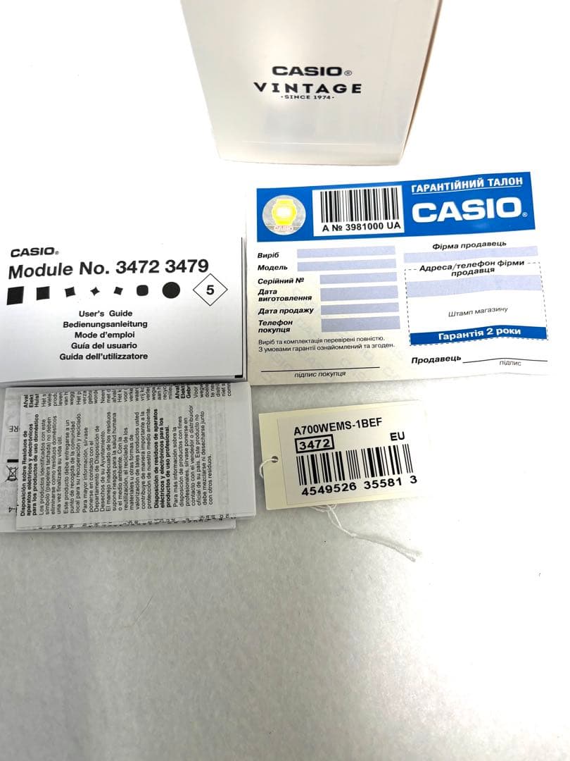 ☆希少未使用☆CASIO VINTAGE デジタル腕時計