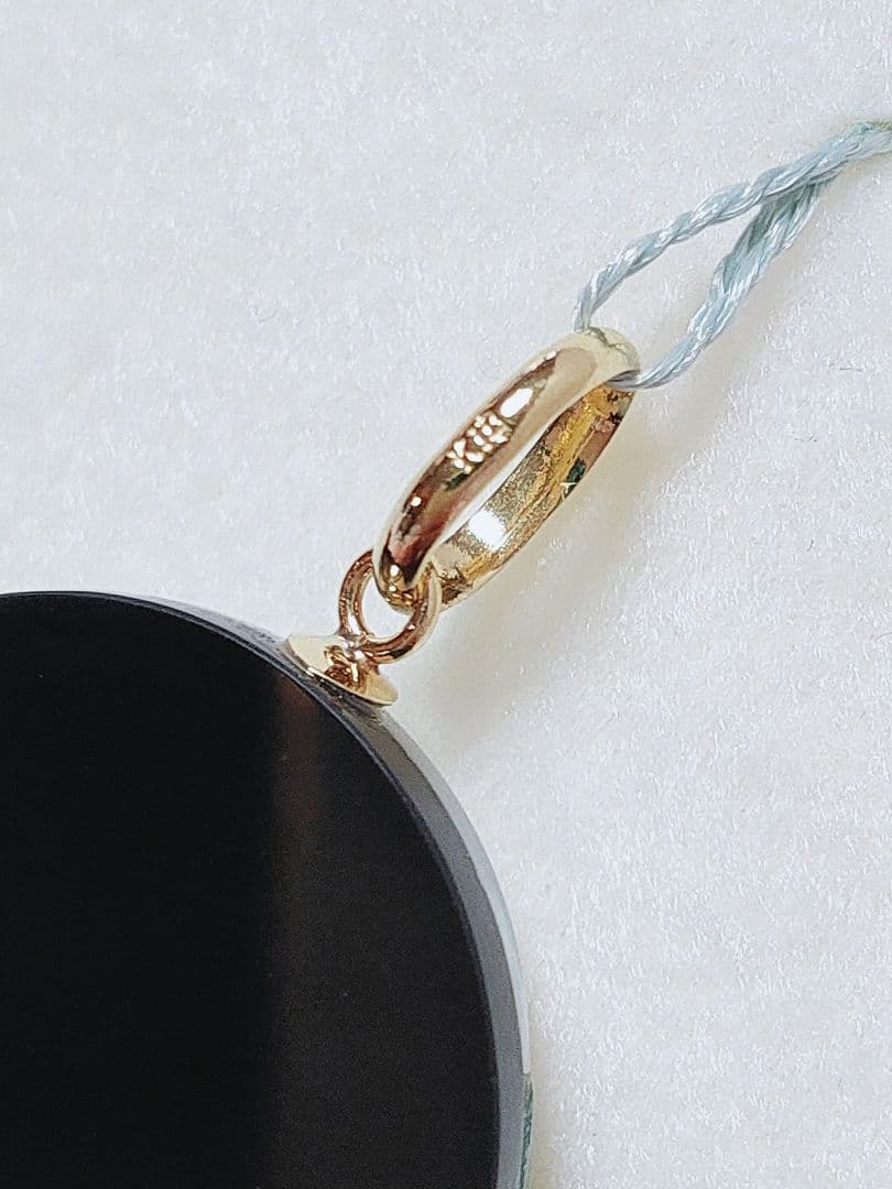 未使用品 k18 カメオ ペンダント 天使