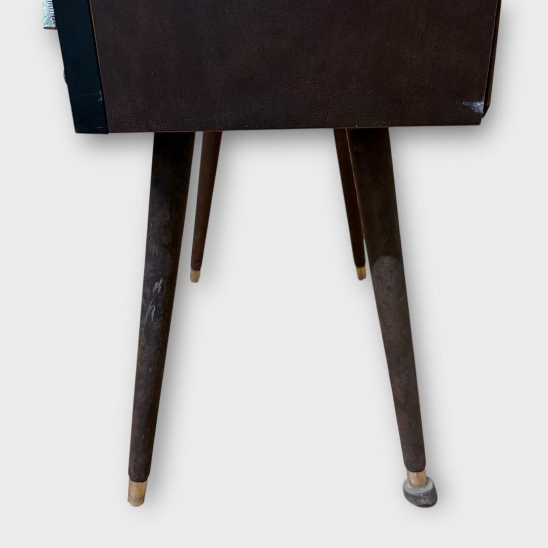 日立 S-57B 昭和レトロ 脚付き ブラウン管テレビ　ヴィンテージ　インテリア