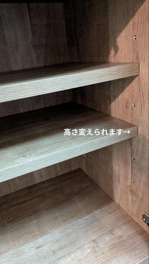 ●最終値下げ●大容量 LOWYA 食器棚 120cmアンティークナチュラル