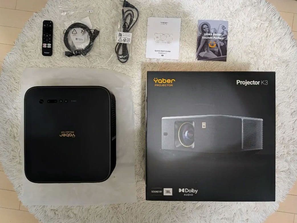 Yaber K3 プロジェクター 一部画質に難あり 箱備品完備