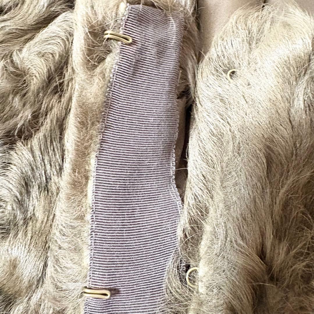 ドゥーズィエムクラス 高級カルガンラムファーコート ブラウン