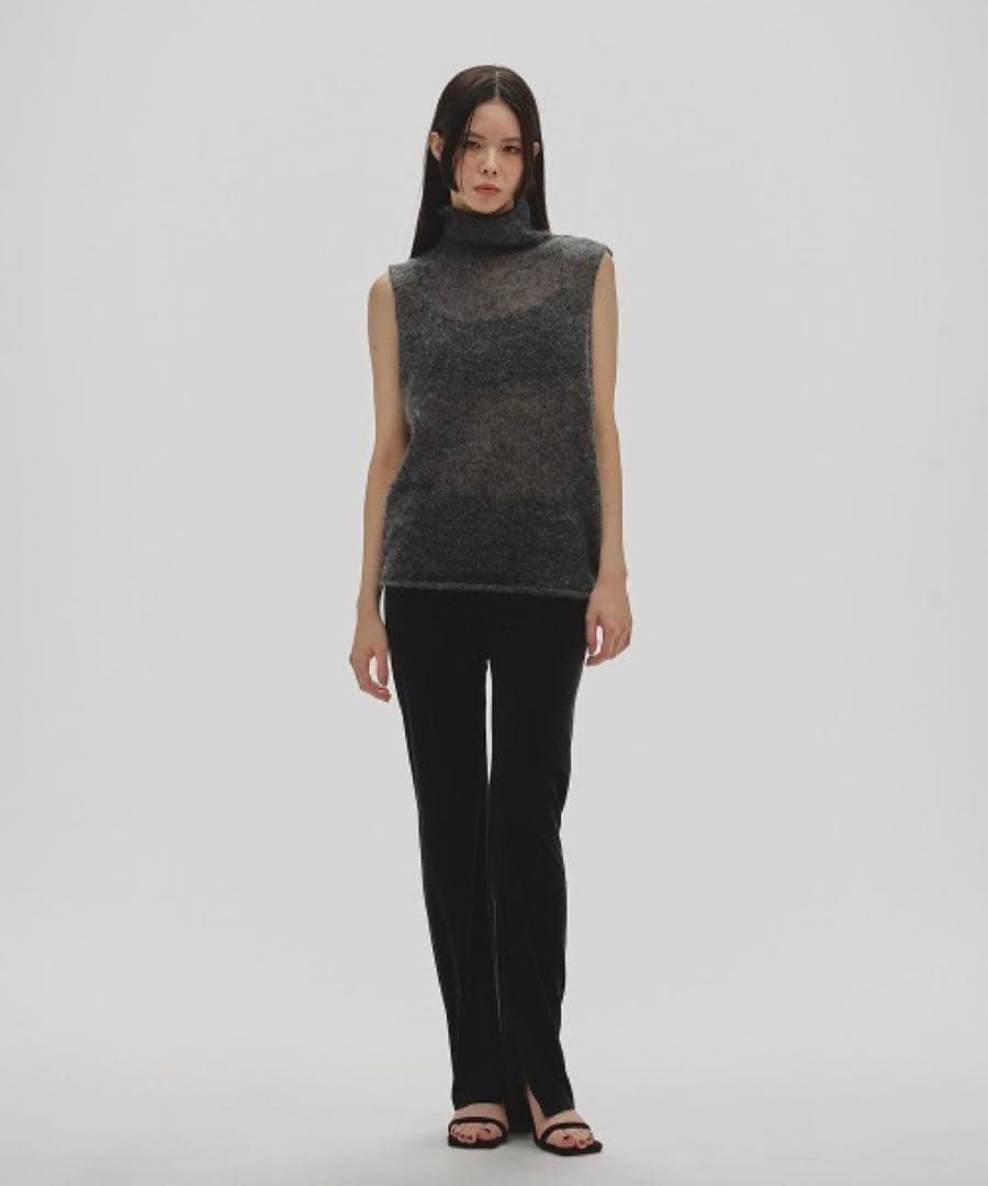 パンツ todayful Velour Slit Leggings 36BLACK