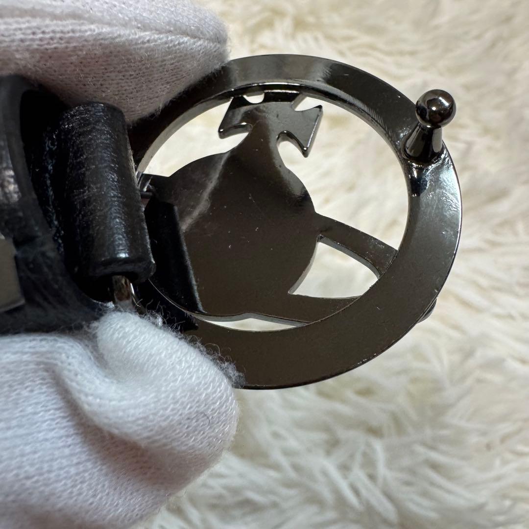 Vivienne Westwood レザー　ベルト　オーブ　カラー(ブラック)