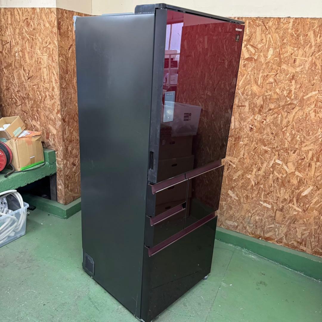 277 シャープ　大型冷蔵庫　500L強　小型　家庭用　自動製氷　右開き